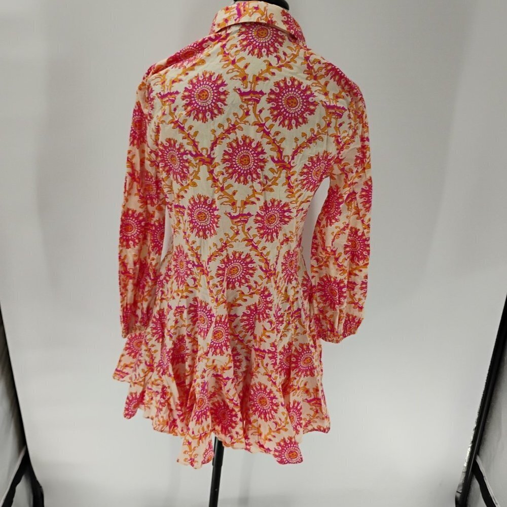 ZARA DRESS WITH LONG SLEEVES IN THREE COLORS WITH BUTTONS AND SHOT GREAT - Picture 12 of 15